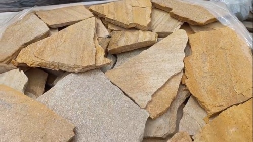 Плитняк златолит жёлтый для цоколя купить в Курской области