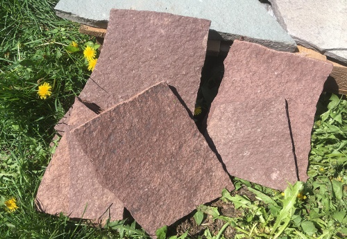 Плитняк лемезит бордовый для цоколя 1,5-2 см купить в Курской области