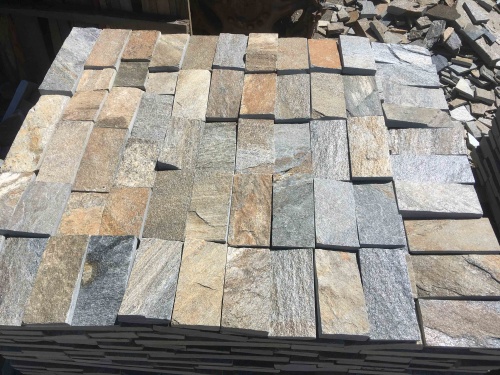 Плитка пилёная златолит Уральский для цоколя, отмостки купить в Курской области