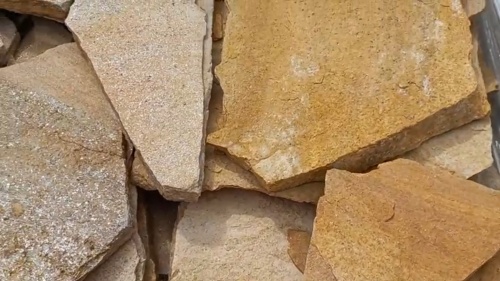 Плитняк златолит жёлтый для цоколя купить в Курской области