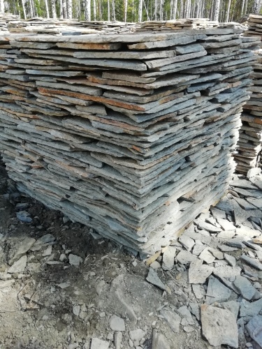 Плитняк златолит Уральский для цоколя, отмостки купить в Курской области